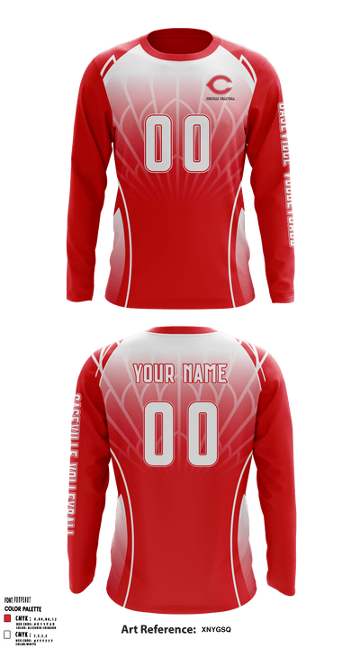 Caseville Junior High School Volleyball 91724706 Long Sleeve Performance Shirt - 4