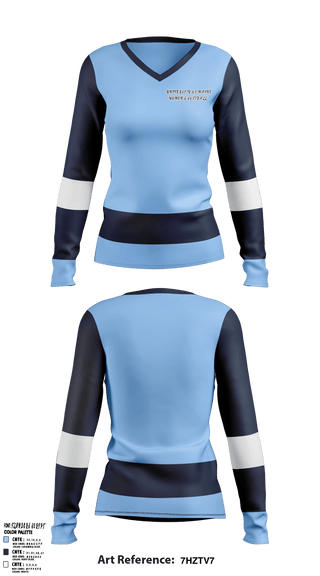 Women's Long Sleeve Vneck Shirt, University of Maine Softball, Softball, Teamtime, Team time, sublimation, custom sports apparel, team uniforms, spirit wear, spiritwear, sports uniforms, custom shirts, team store, custom team store, fundraiser sports, apparel fundraiser