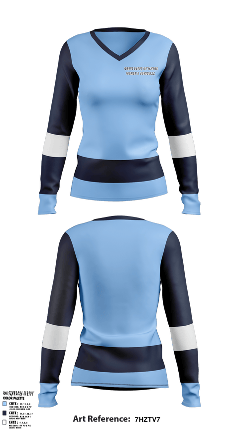 Women's Long Sleeve Vneck Shirt, University of Maine Softball, Softball, Teamtime, Team time, sublimation, custom sports apparel, team uniforms, spirit wear, spiritwear, sports uniforms, custom shirts, team store, custom team store, fundraiser sports, apparel fundraiser