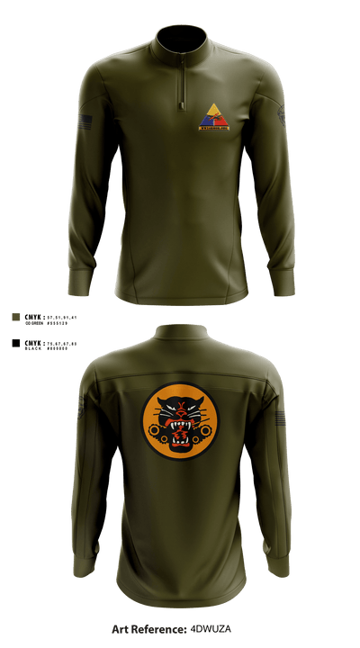 WW2ARMOR.ORG 18634919 Quarter Zip Jacket - 2