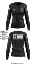 K9 Unit 27578074 Women's Long Sleeve V-neck Shirt - 9