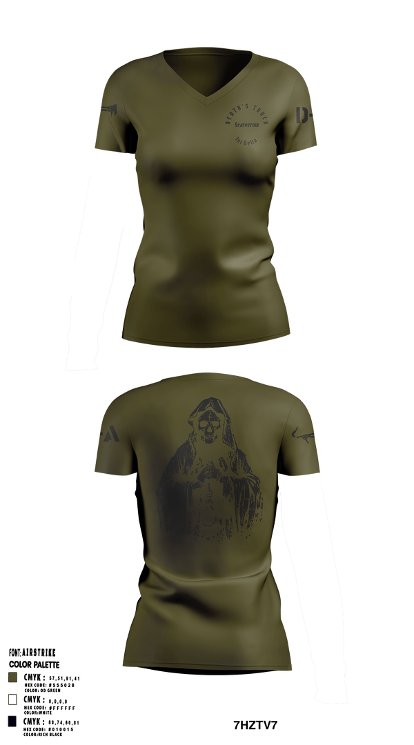 Women's Short Sleeve Vneck Shirt, , Army, Teamtime, Team time, sublimation, custom sports apparel, team uniforms, spirit wear, spiritwear, sports uniforms, custom shirts, team store, custom team store, fundraiser sports, apparel fundraiser