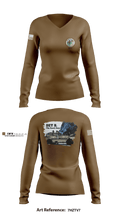 Beachmaster Unit Two 47147216 Women's Long Sleeve V-neck Shirt - 4