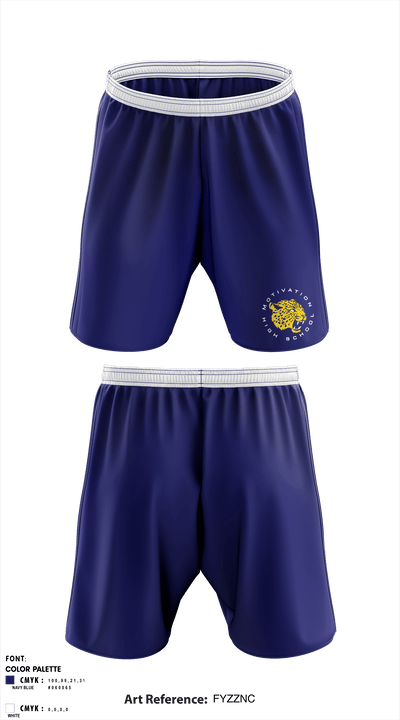 Motivation High School 34121560 Athletic Shorts With Pockets - 1