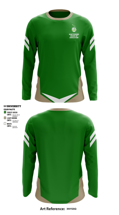 Montessori Seeds Of Education 89248990 Long Sleeve Performance Shirt - 1