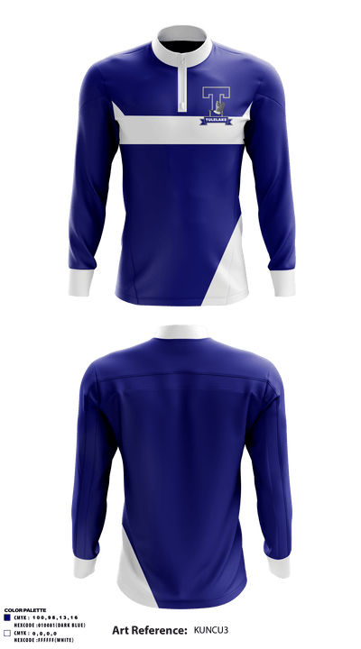Tulelake High School 93178853 Quarter Zip Jacket - 1