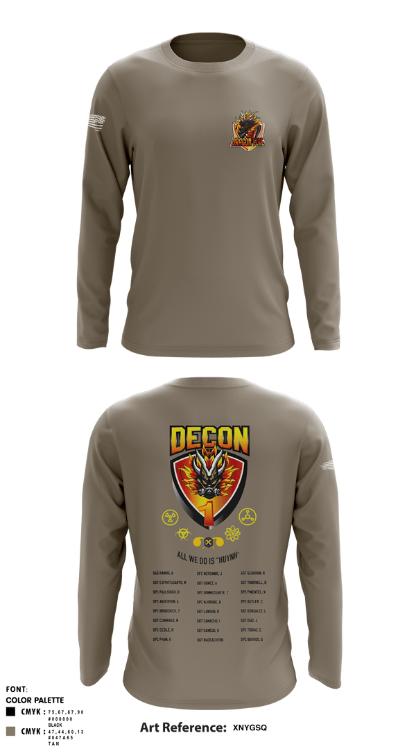 Long Sleeve Performance Shirt, 272 Chemical Company Decon 1, National Guard, Teamtime, Team time, sublimation, custom sports apparel, team uniforms, spirit wear, spiritwear, sports uniforms, custom shirts, team store, custom team store, fundraiser sports, apparel fundraiser