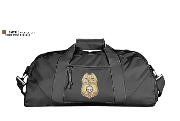 Duffle Bag, Stafford County Fire Marshal's Office, Fire Department, Teamtime, Team time, sublimation, custom sports apparel, team uniforms, spirit wear, spiritwear, sports uniforms, custom shirts, team store, custom team store, fundraiser sports, apparel fundraiser