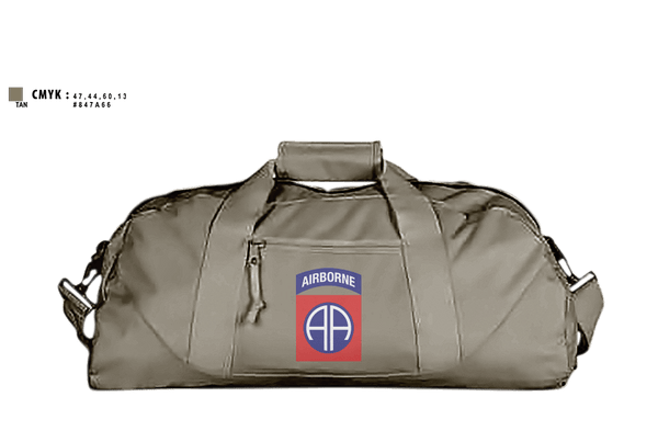 Duffle Bag, 82nd, Army, Teamtime, Team time, sublimation, custom sports apparel, team uniforms, spirit wear, spiritwear, sports uniforms, custom shirts, team store, custom team store, fundraiser sports, apparel fundraiser