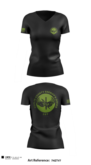Women's Short Sleeve Vneck Shirt, Duplin County Special Response Team, Police, Teamtime, Team time, sublimation, custom sports apparel, team uniforms, spirit wear, spiritwear, sports uniforms, custom shirts, team store, custom team store, fundraiser sports, apparel fundraiser