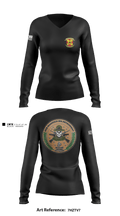 Weapons Training Battalion 3430348 Women's Long Sleeve V-neck Shirt - 5