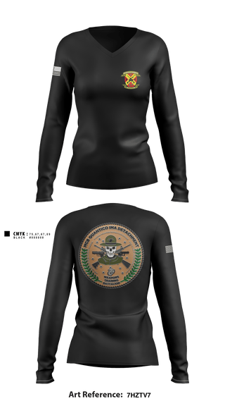 Women's Long Sleeve Vneck Shirt, , Army, Teamtime, Team time, sublimation, custom sports apparel, team uniforms, spirit wear, spiritwear, sports uniforms, custom shirts, team store, custom team store, fundraiser sports, apparel fundraiser