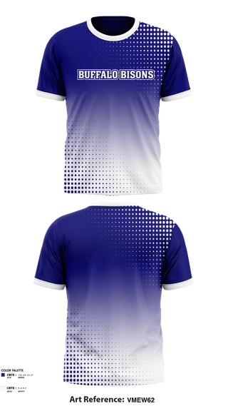 Short Sleeve Performance Shirt, Buffalo Bisons, Football, Teamtime, Team time, sublimation, custom sports apparel, team uniforms, spirit wear, spiritwear, sports uniforms, custom shirts, team store, custom team store, fundraiser sports, apparel fundraiser