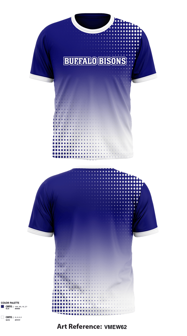 Short Sleeve Performance Shirt, Buffalo Bisons, Football, Teamtime, Team time, sublimation, custom sports apparel, team uniforms, spirit wear, spiritwear, sports uniforms, custom shirts, team store, custom team store, fundraiser sports, apparel fundraiser