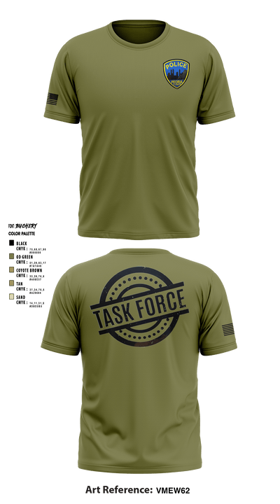 Crime Reduction Task Force 47911352 Short Sleeve Performance Shirt - 2
