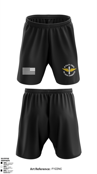 Bravo Company, 2-13th AVN REGT 30598142 Athletic Shorts With Pockets - 49