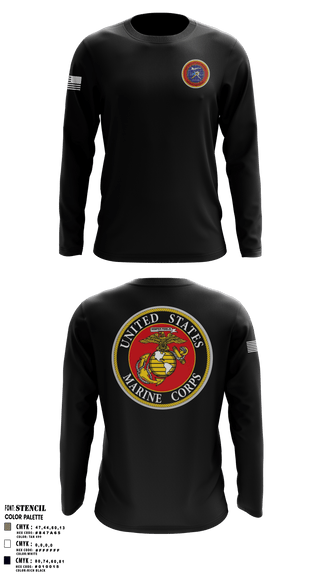 Long Sleeve Performance Shirt, , Marines, Teamtime, Team time, sublimation, custom sports apparel, team uniforms, spirit wear, spiritwear, sports uniforms, custom shirts, team store, custom team store, fundraiser sports, apparel fundraiser