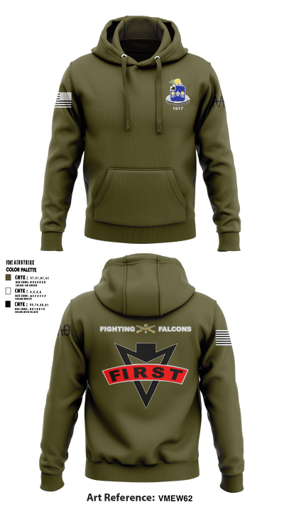 Fighting Falcons 2-39 IN 61217991 Hoodie - 3