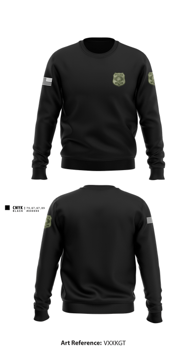 Milton Police Department 34508245 Crew Neck Sweatshirt - 6