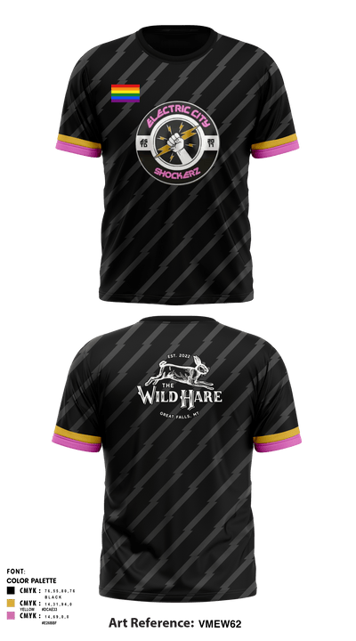 Electric city shockerz 55018985 Short Sleeve Performance Shirt - 3
