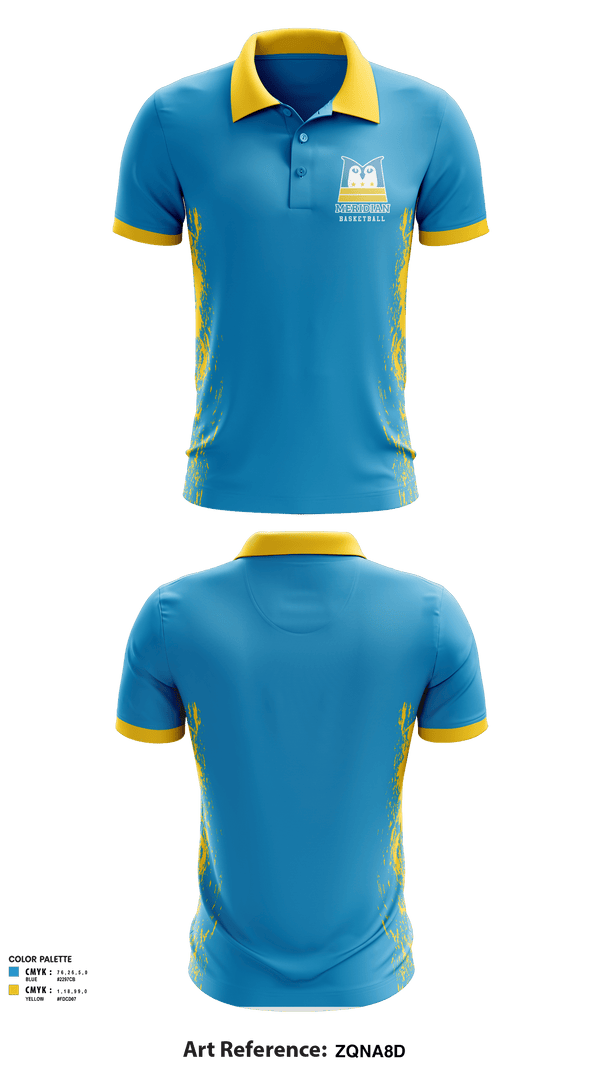 Short Sleeve Performance Polo, Meridian Public Charter School Basketball, Men's Basketball, Teamtime, Team time, sublimation, custom sports apparel, team uniforms, spirit wear, spiritwear, sports uniforms, custom shirts, team store, custom team store, fundraiser sports, apparel fundraiser