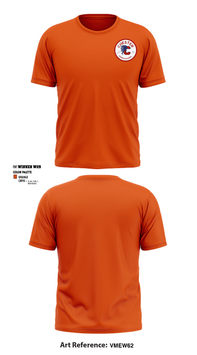 Chester High School Cheer 46279495 Short Sleeve Performance Shirt - 1