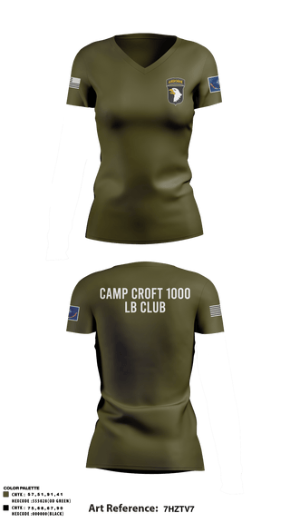 Women's Short Sleeve Vneck Shirt, , Army, Teamtime, Team time, sublimation, custom sports apparel, team uniforms, spirit wear, spiritwear, sports uniforms, custom shirts, team store, custom team store, fundraiser sports, apparel fundraiser