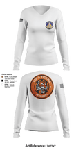 18 Medical Support Squadron 85119719 Women's Long Sleeve V-neck Shirt - 5
