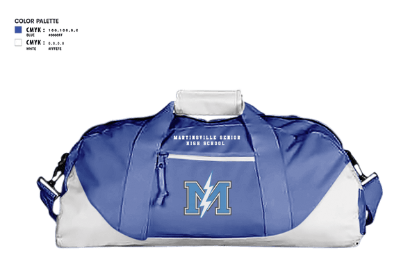 Duffle Bag, Martinsville Senior High School Basketball, Women's Basketball, Teamtime, Team time, sublimation, custom sports apparel, team uniforms, spirit wear, spiritwear, sports uniforms, custom shirts, team store, custom team store, fundraiser sports, apparel fundraiser