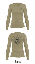 HING CERFP 61368165 Women's Long Sleeve V-neck Shirt - 40