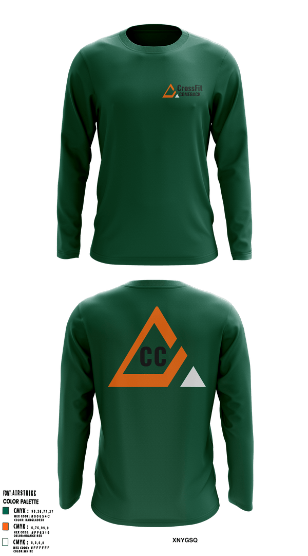 Long Sleeve Performance Shirt, Crossfit ComebackCrossfit Comeback, , Teamtime, Team time, sublimation, custom sports apparel, team uniforms, spirit wear, spiritwear, sports uniforms, custom shirts, team store, custom team store, fundraiser sports, apparel fundraiser