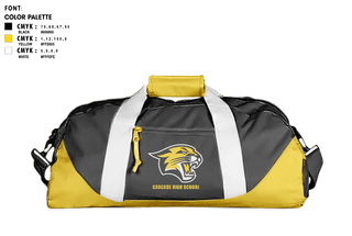 Duffle Bag, Cascade High School, Spirit Store, Teamtime, Team time, sublimation, custom sports apparel, team uniforms, spirit wear, spiritwear, sports uniforms, custom shirts, team store, custom team store, fundraiser sports, apparel fundraiser