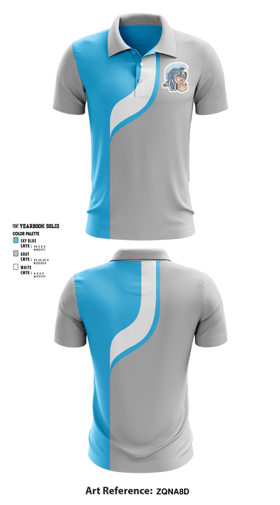 Widefield High School Swimming 46606735 Short Sleeve Performance Polo - 1