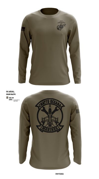 Oceana Marines 61589577 Long Sleeve Performance Shirt - 9