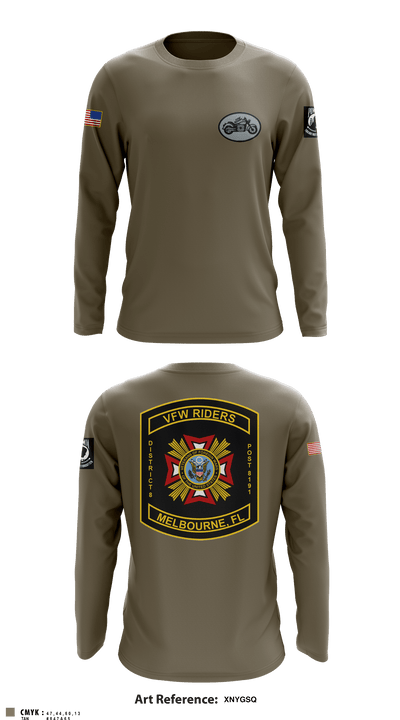 VFW Post 8191 13144984 Long Sleeve Performance Shirt - 4
