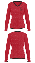 Fallbrook girls field hockey 45582540 Women's Long Sleeve V-neck Shirt - 23