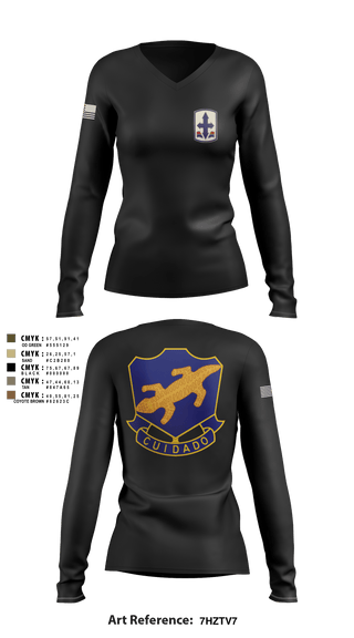 Women's Long Sleeve Vneck Shirt, , Army, Teamtime, Team time, sublimation, custom sports apparel, team uniforms, spirit wear, spiritwear, sports uniforms, custom shirts, team store, custom team store, fundraiser sports, apparel fundraiser
