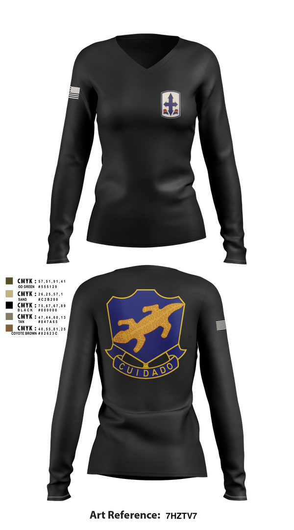 Women's Long Sleeve Vneck Shirt, , Army, Teamtime, Team time, sublimation, custom sports apparel, team uniforms, spirit wear, spiritwear, sports uniforms, custom shirts, team store, custom team store, fundraiser sports, apparel fundraiser