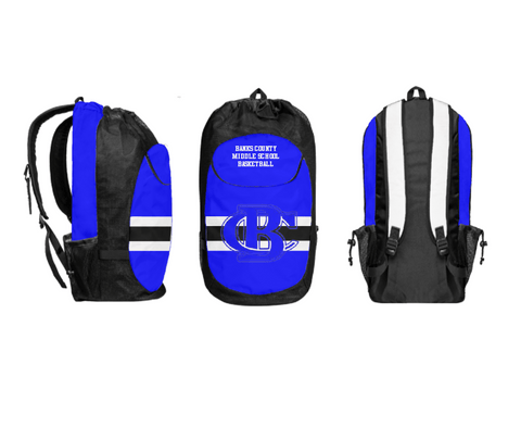 Gear Bag, Banks County Middle School Basketball, Women's Basketball, Teamtime, Team time, sublimation, custom sports apparel, team uniforms, spirit wear, spiritwear, sports uniforms, custom shirts, team store, custom team store, fundraiser sports, apparel fundraiser