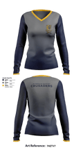 Riverdale Women's Basketball 18677286 Women's Long Sleeve V-neck Shirt - 1