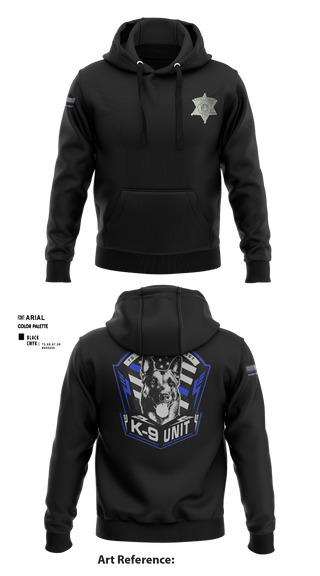 Hoodie, PCSO K-9 INTERDICTION, Police, Teamtime, Team time, sublimation, custom sports apparel, team uniforms, spirit wear, spiritwear, sports uniforms, custom shirts, team store, custom team store, fundraiser sports, apparel fundraiser