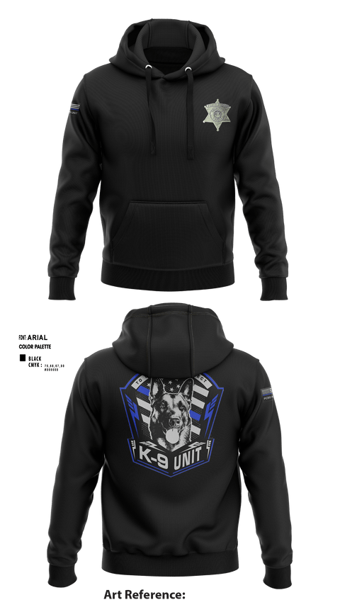 Hoodie, PCSO K-9 INTERDICTION, Police, Teamtime, Team time, sublimation, custom sports apparel, team uniforms, spirit wear, spiritwear, sports uniforms, custom shirts, team store, custom team store, fundraiser sports, apparel fundraiser