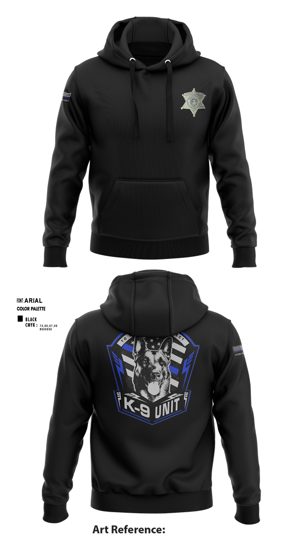 Hoodie, PCSO K-9 INTERDICTION, Police, Teamtime, Team time, sublimation, custom sports apparel, team uniforms, spirit wear, spiritwear, sports uniforms, custom shirts, team store, custom team store, fundraiser sports, apparel fundraiser