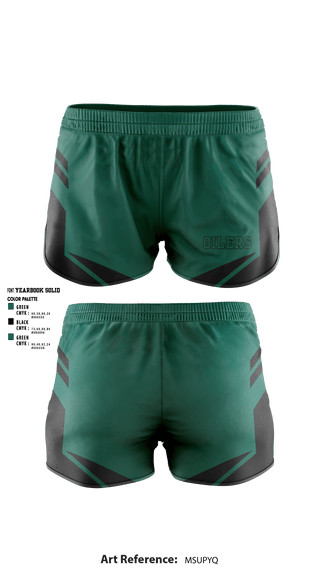 Women's Shorts, Oilers, Cheer, Teamtime, Team time, sublimation, custom sports apparel, team uniforms, spirit wear, spiritwear, sports uniforms, custom shirts, team store, custom team store, fundraiser sports, apparel fundraiser