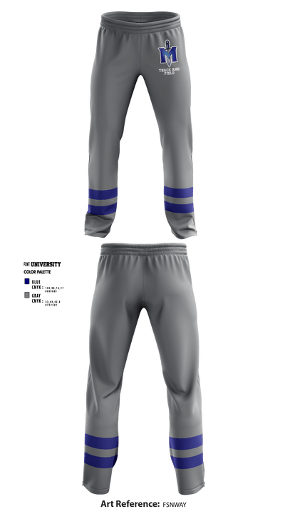 iMater Knights 12068030 Sweatpants (Windbreaker Material with Zipper Bottom) - 4