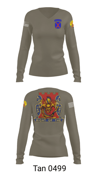 Women's Long Sleeve Vneck Shirt, , Army, Teamtime, Team time, sublimation, custom sports apparel, team uniforms, spirit wear, spiritwear, sports uniforms, custom shirts, team store, custom team store, fundraiser sports, apparel fundraiser
