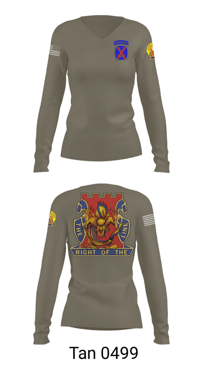 2nd battalion 14th infantry regiment 17334538 Women's Long Sleeve V-neck Shirt - 41