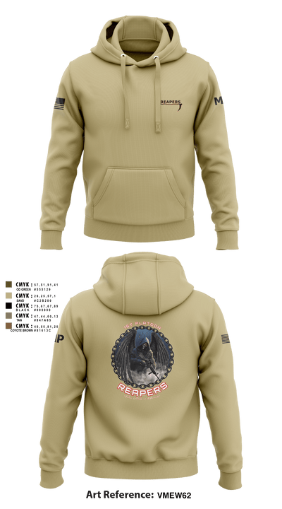 49th A co 1st Platoon REAPERS 78641109 Hoodie - 5