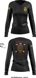 1-43 ADA 92267037 Women's Long Sleeve V-neck Shirt - 2