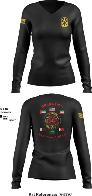 Women's Long Sleeve Vneck Shirt, 1-43 ADA, , Teamtime, Team time, sublimation, custom sports apparel, team uniforms, spirit wear, spiritwear, sports uniforms, custom shirts, team store, custom team store, fundraiser sports, apparel fundraiser